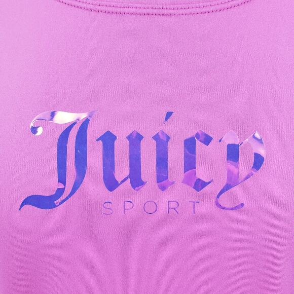 SALE Juicy Couture Sort Perforated Logo Hologram Tank Top Large - Picture 6 of 7